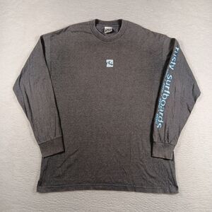 Vintage 90s Rusty Surfboards Shirt Mens Large Gray Long Sleeve Graphic